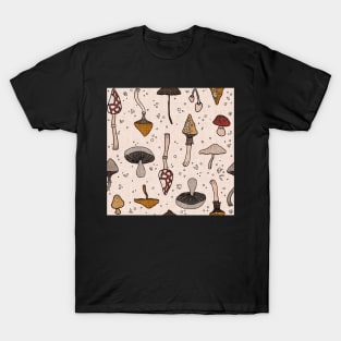 Linen Mushrooms T-Shirt